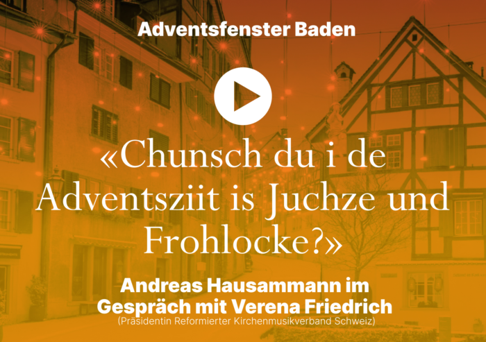 1. Adventsfenster Baden - mit Verena Friedrich